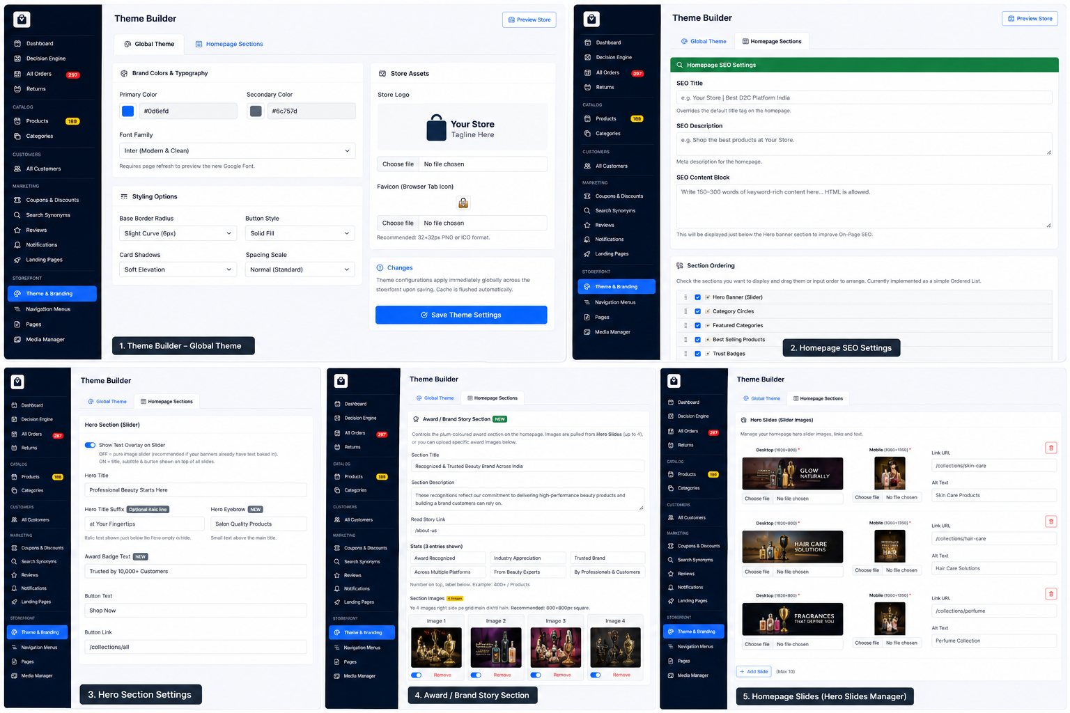 Admin Theme Switcher & Visual Controls